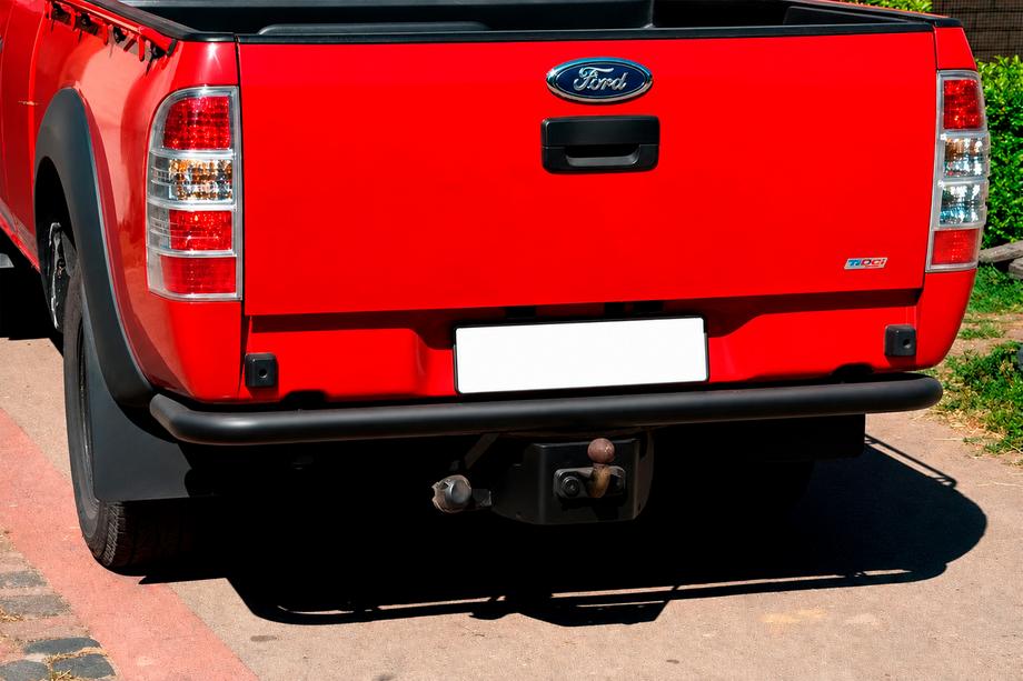 Ford Ranger 2007-2011 Protection Arrière AK005 Noir (Inox) Image