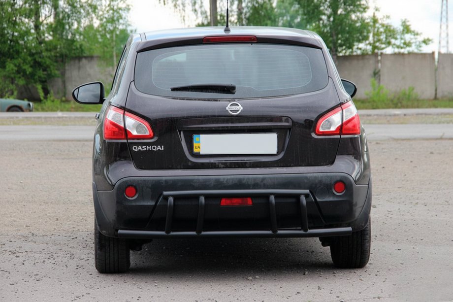 Nissan Qashqai 2007-2010 Arceau Arrière AK011 Noir (Inox) Photo 1