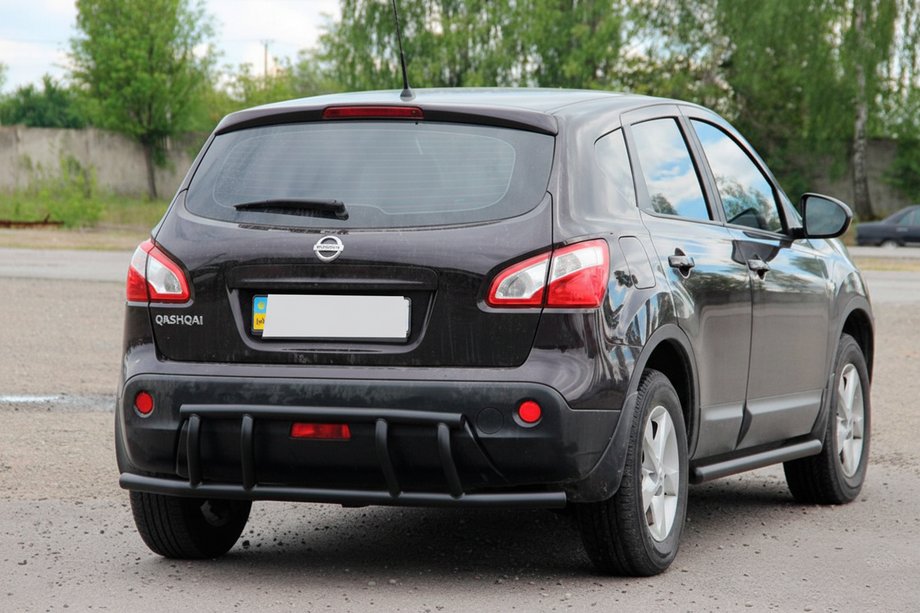 Nissan Qashqai 2007-2010 Arceau Arrière AK011 Noir (Inox) Photo 2