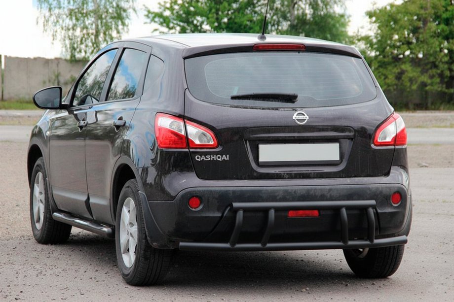 Nissan Qashqai 2007-2010 Arceau Arrière AK011 Noir (Inox) Photo 3
