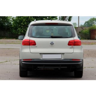 Protection Arrière AK002-2 Noir (Inox) Volkswagen Tiguan 2007-2016 photo 4