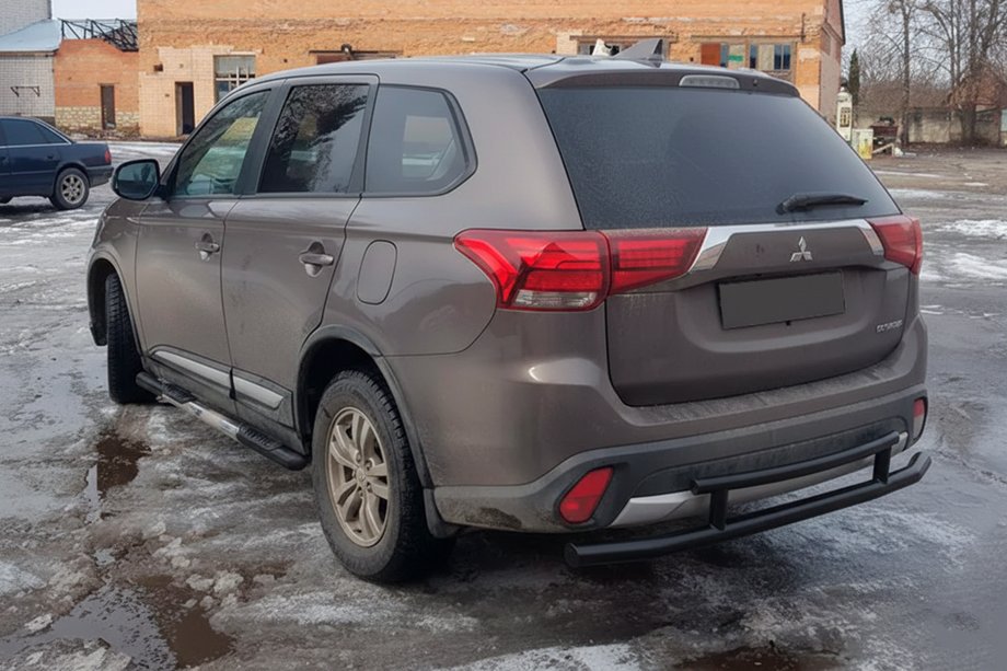 Mitsubishi Outlander 2012-2021 Arceau Arrière AK004-2 Noir (Inox) Image