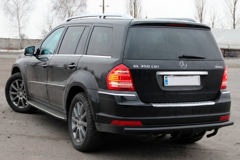Mercedes GL class X164 2006-2012 Arceau Arrière AK-style Noir (Inox) Photo 2