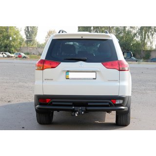 Protection arrière AK003-Special Black (2 pcs, inox) Mitsubishi Pajero Sport 2008-2015 photo 2