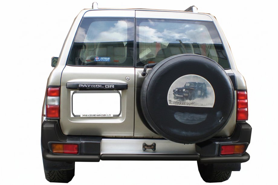 Nissan Patrol Y61 1997-2011 Arceau Arrière AK005-1 Noir (Inox) Photo 1