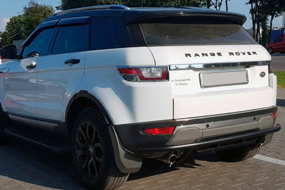 Range Rover Evoque 2012-2018 Protection Arrière AK005-1 Noir (Inox) Image