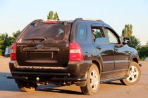 Kia Sportage 2004-2010 Arceau Arrière AK007 Noir (Inox) photo 2