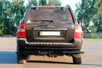 Kia Sportage 2004-2010 Arceau Arrière AK007 Noir (Inox) photo 3