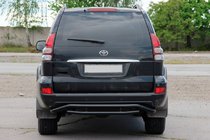 Toyota Land Cruiser Prado 120 2002-2009 Protection Arrière AK008-1 Noir photo 2