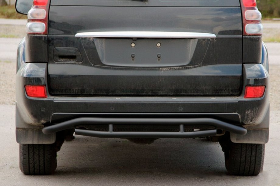 Toyota Land Cruiser Prado 120 2002-2009 Protection Arrière AK008-1 Noir Image