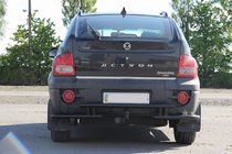 SsangYong Action 2005-2018 Protection Arrière AK005-2 Noir (Inox) photo 3