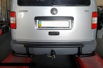 Volkswagen Caddy 2004-2010 Arceau Arrière AK003-3 Noir (2 pcs, Inox) photo 1