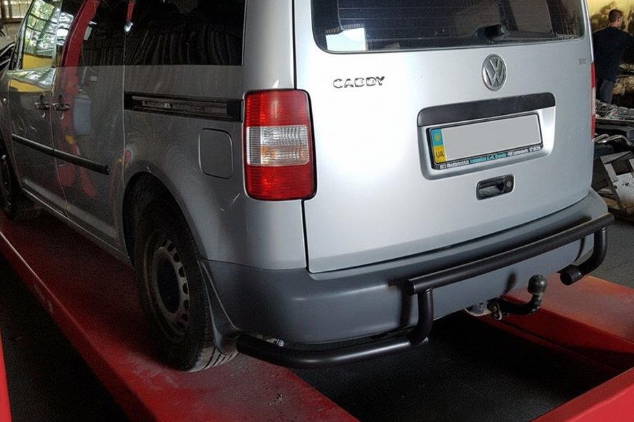 Volkswagen Caddy 2010-2015 Arceau Arrière AK003-3 Noir (2 pcs, Inox) Photo 2