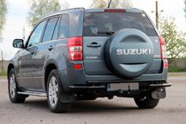 Suzuki Grand Vitara 2005-2017 Protection Arrière AK005-3 Noir (Inox) photo 1