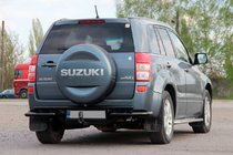 Suzuki Grand Vitara 2005-2017 Protection Arrière AK005-3 Noir (Inox) photo 3