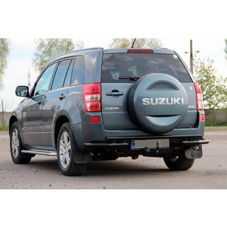 Protection Arrière AK005-3 Noir (Inox) Suzuki Grand Vitara 2005-2017 photo 1