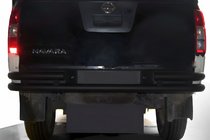 Nissan Navara 2006-2015 Protection Arrière AK005-3 Noir (Inox) photo 1