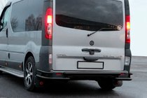 Opel Vivaro 2001–2015 Protection Arrière AK-Special Black (Inox) photo 4
