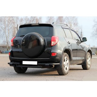 Protection Arrière AK005-2 Noir (2 pcs, Inox) Toyota Rav 4 2006-2013 photo 1