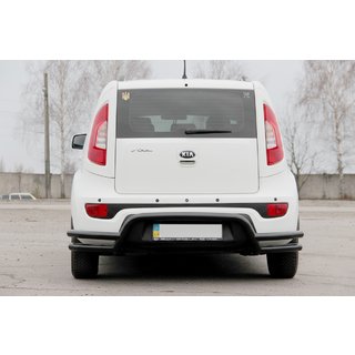 Protection Arrière AK007-2 Noir (Inox) Kia Soul II 2013-2018 photo 2