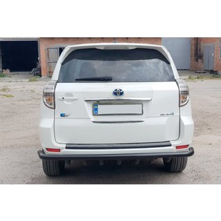 Barre de protection arrière AK005-15 Black (uniquement EV, 2 pcs, inox) Toyota Rav 4 2006-2013 photo 2