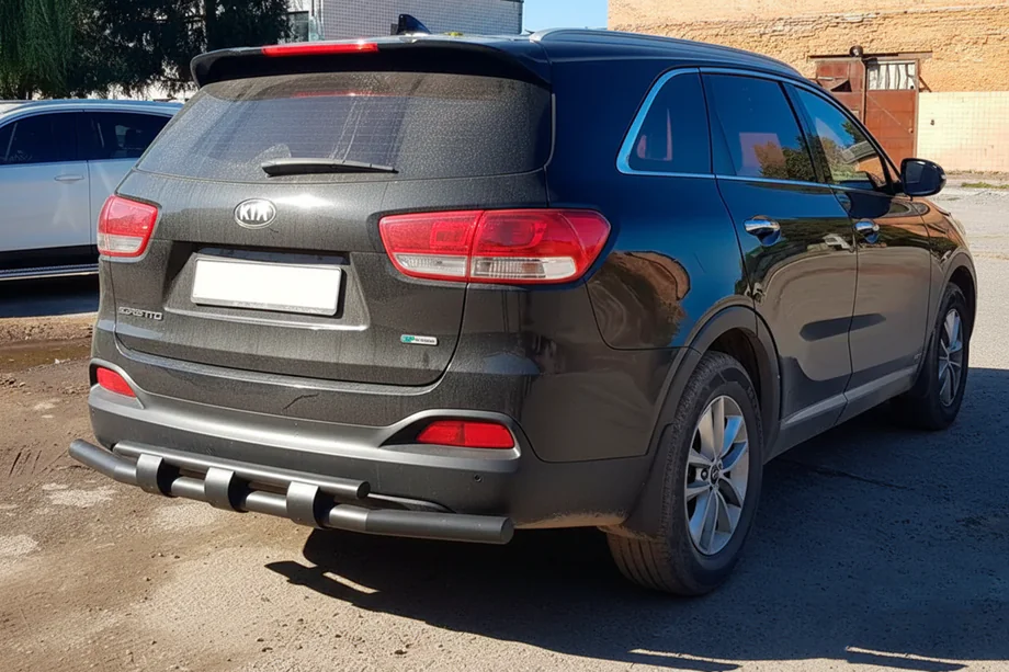 Kia Sorento II XM 2009-2014 Arceau Arrière AK015 Noir (Inox) Photo 2
