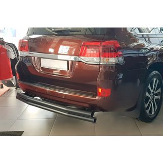Protection arrière AK002-double Noir (2 pcs, inox) Toyota Land Cruiser 200 2007-2021 photo 1