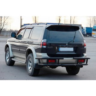 Protection Arrière AK-Special Black (Inox) Mitsubishi Pajero Sport 1996-2007 photo 2