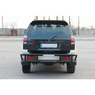 Protection Arrière AK-Special Black (Inox) Mitsubishi Pajero Sport 1996-2007 photo 4