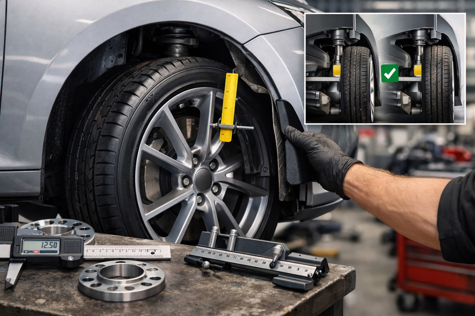 Roues et posture : comment choisir jantes, déport (ET), largeur et cales