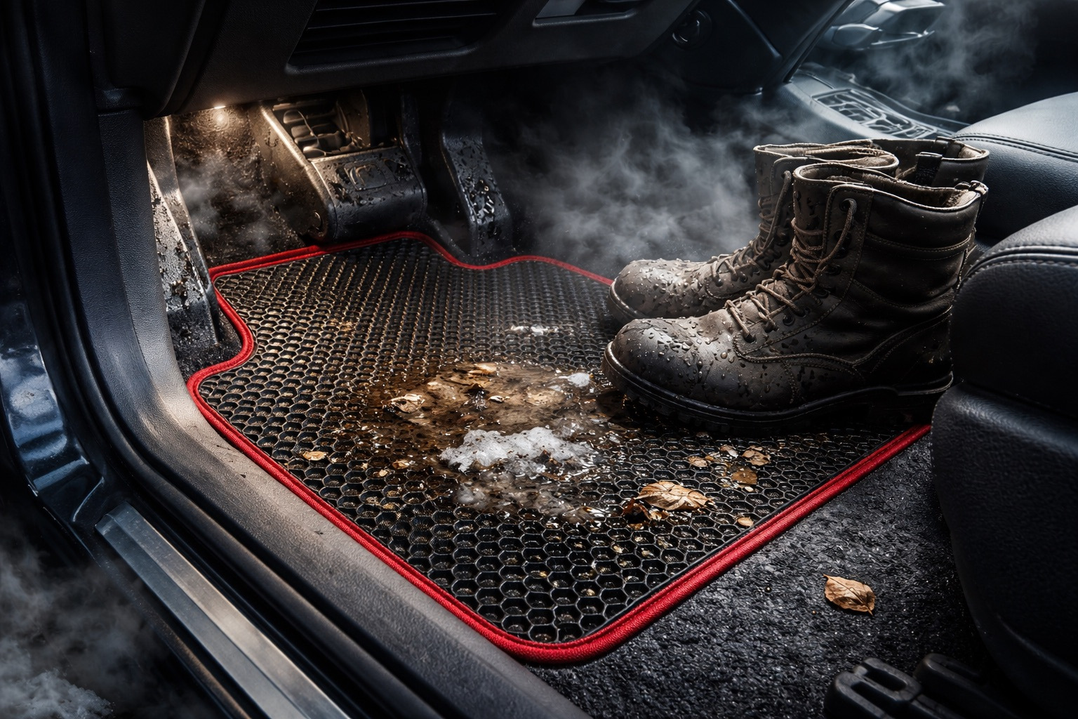 Pourquoi la condensation et l’odeur de moisi apparaissent dans l’habitacle : 10 raisons + comment les tapis EVA aident vraiment