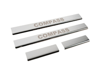 Jeep Compass 2016- Seuils de porte Carmos (4pcs, inox) photo 3