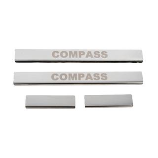 Seuils de porte Carmos (4pcs, inox) Jeep Compass 2016- photo 1