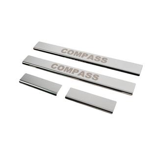 Seuils de porte Carmos (4pcs, inox) Jeep Compass 2016- photo 2