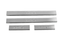 Volkswagen Golf 7/E-Golf 2012-2020 Seuils de porte en acier inoxydable Carmos (4 pcs) photo 1
