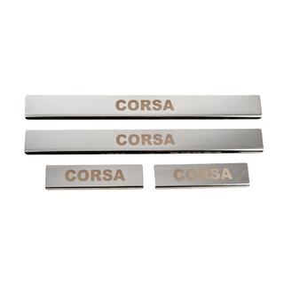 Seuils de porte Carmos (4 pcs, inox)