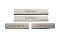 Renault Twingo 2007-2014 Seuils de porte en acier inoxydable Carmos photo 1