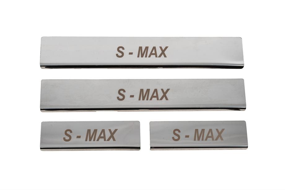 Ford S-Max 2015- Seuils de porte inox (4 pcs, acier inoxydable) Image