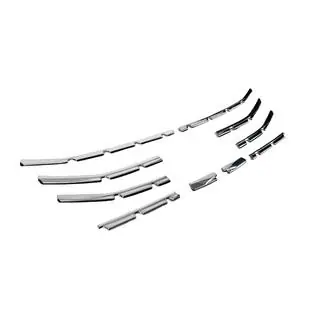 Caches de pare-chocs avant en acier inoxydable (10 pcs) photo 3