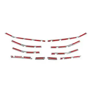 Caches de pare-chocs avant en acier inoxydable (10 pcs) photo 4