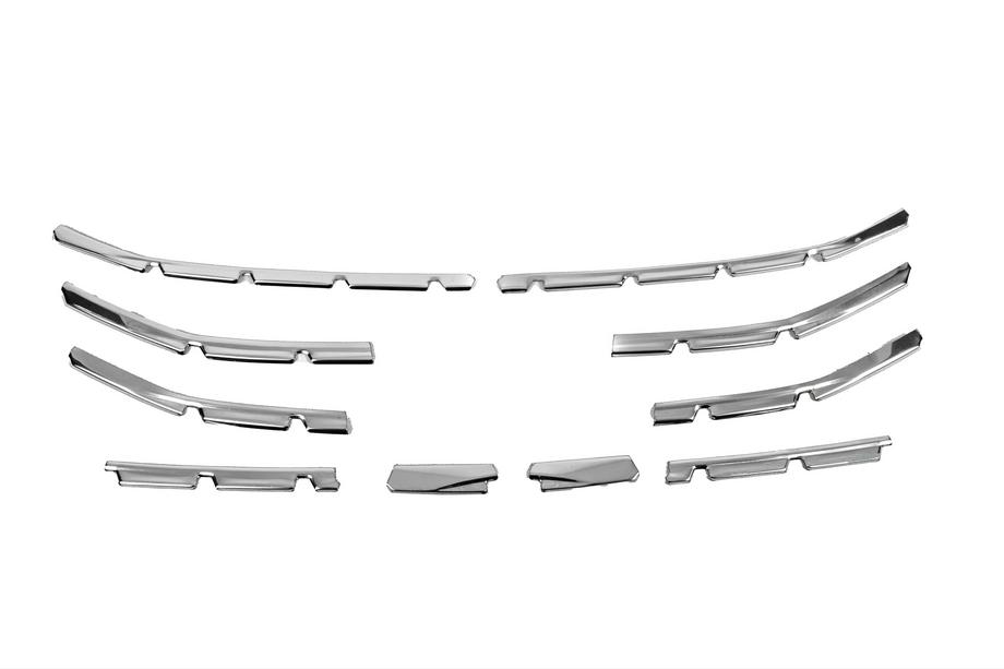 Renault Clio V 2019- Caches de pare-chocs avant en acier inoxydable (10 pcs) Image
