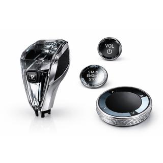 Kit d’éléments en cristal pour intérieur (sélecteur de boîte auto + boutons) photo 1