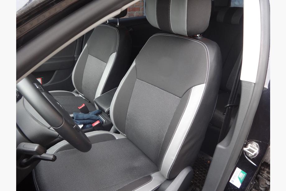 Volkswagen Passat B7 2012-2015 Housses de Sièges Auto (Similicuir↗Tissu, Premium) Photo 11
