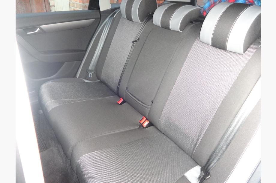 Volkswagen Passat B7 2012-2015 Housses de Sièges Auto (Similicuir↗Tissu, Premium) Photo 19