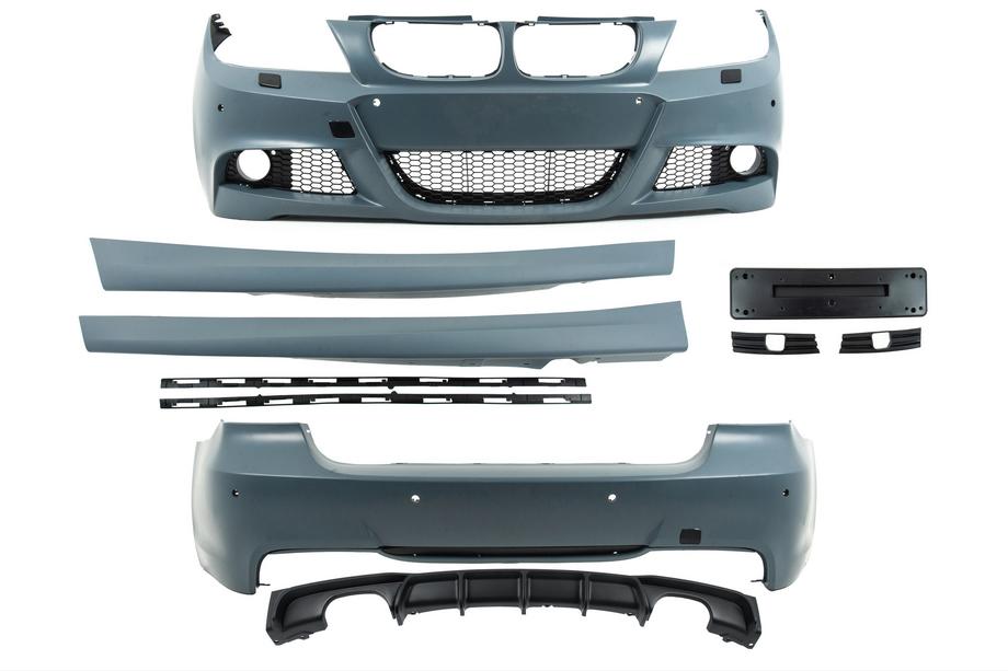 BMW 3 Series E90/E91 2005-2011 Kit carrosserie M-Sport (pour E90 2008-2011) Échappement double sortie gauche/droite Photo 5