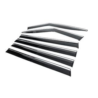 Déflecteurs de vitres avec moulure chromée Niken Luxury (6 pcs) Hyundai Santa Fe 5 2023- photo 2