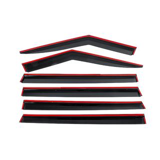 Déflecteurs de vitres avec moulure chromée Niken Luxury (6 pcs) Hyundai Santa Fe 5 2023- photo 4