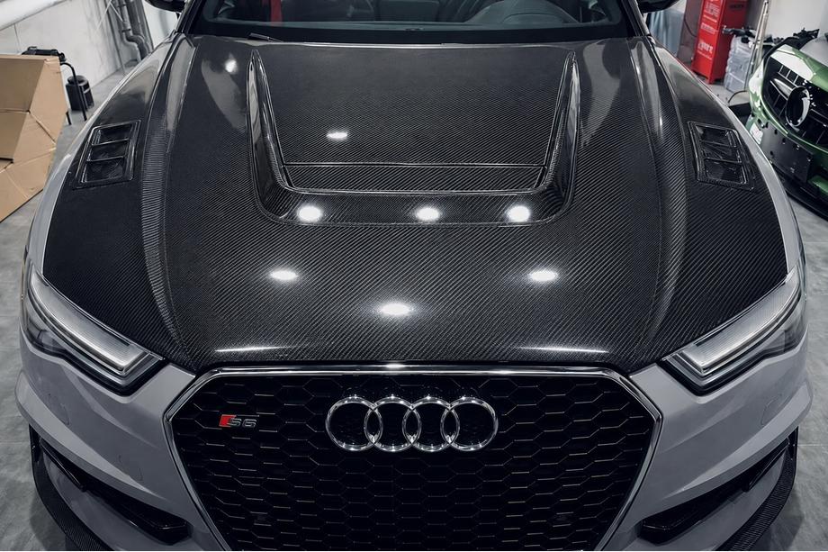 Audi A6 C7 2011-2017 Capot (2014-2017, Fibre de Carbone) Image