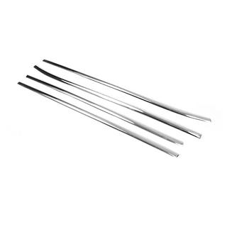 Baguettes inférieures de vitres inox (4 pcs) photo 3