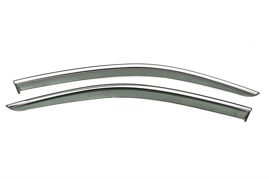Volkswagen Passat B9 2023- Déflecteurs de vitres avant avec baguette chromée Niken Luxury (pour SD/Variant, 2 pcs) Image